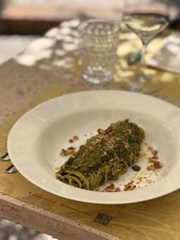 Tagliolini pesto umbro
